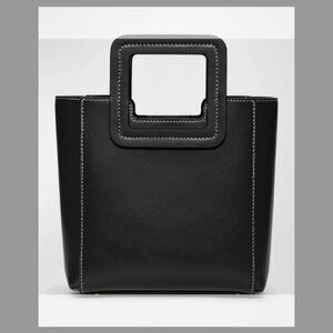 STAUD NWT Shirley Mini Leather Tote Bag (ORIG.$335) w/tax BLACK
